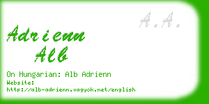 adrienn alb business card